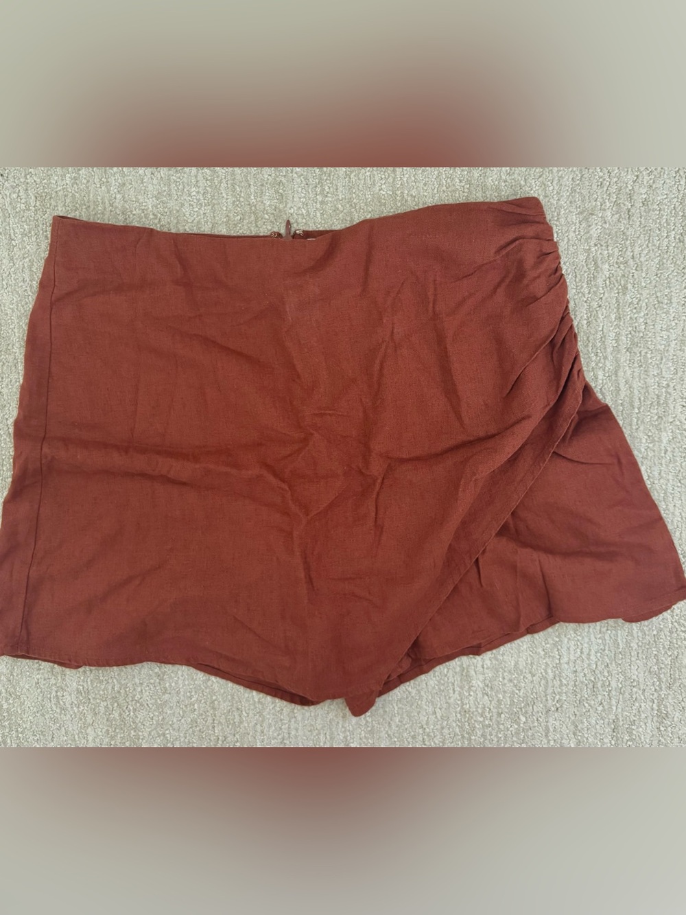 Women’s Rust Linen Skort